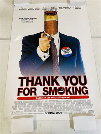 Thank you for Smoking Original DS 27x40 Movie Poster - ROLLED