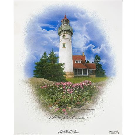 Lithograph Print of a Watercolor Painting by Artist Ben Richmond