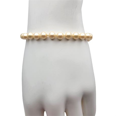Vintage Faux Pear Bracelet w/ Gold Filled Clasp