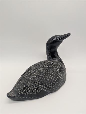 1972 Loon Handcarved Canada Soapstone figurine Aardvark