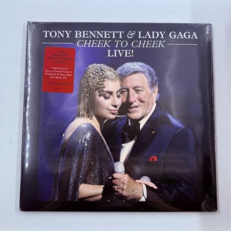 Sealed Tony Bennett & Lady Gaga Cheek To Cheek Live Vinyl Record