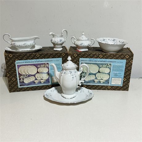 Vintage Johann Haviland Bavaria "Blue Garden" China Lot