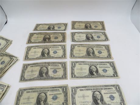 1935 C, 1935 D & 1935 E $1 Silver Certificates