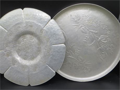 Vintage Aluminum Serving Platters