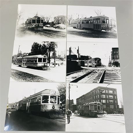 6 Vintage Cleveland Train Photographs