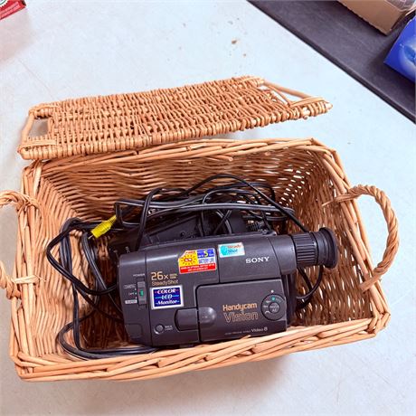 Sony Handycam + Basket