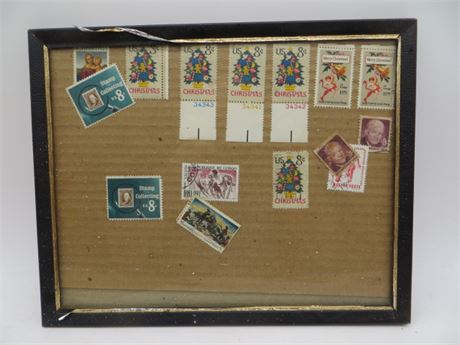 Miscellaneous Stamps Framed