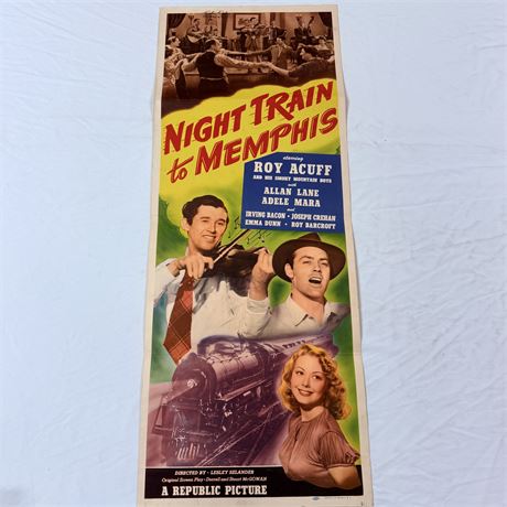 *Signed* Night Train to Memphis Original 14x36” Movie Poster