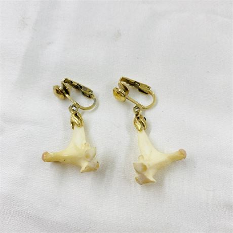 Vintage Bone Earrings