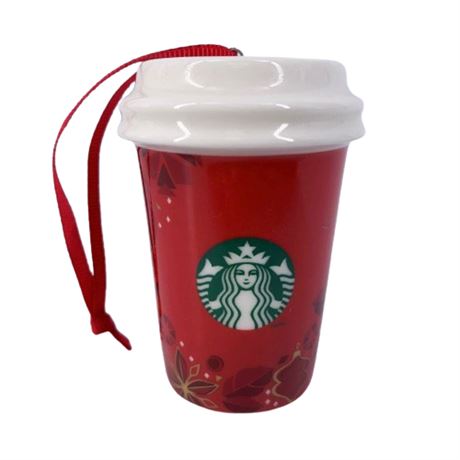 Starbucks Discontinued Ceramic Holiday Ornament 2013