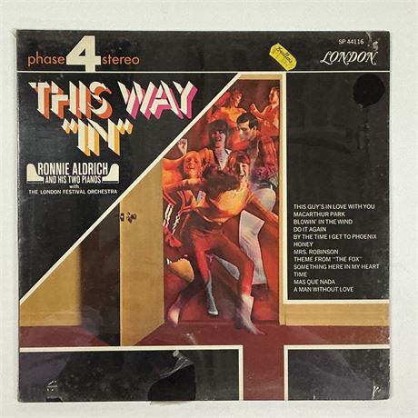 Ronnie Aldrich and His Two Pianos This Way In Sealed Vinyl Record