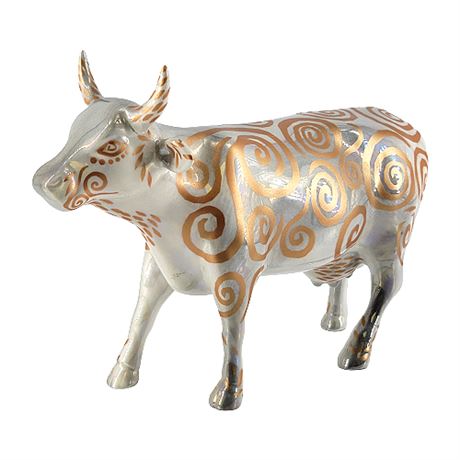 Cow Parade No. 7306 "Metallicow" Figurine, Repaired