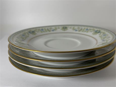 Noritake spring metal saucers lot