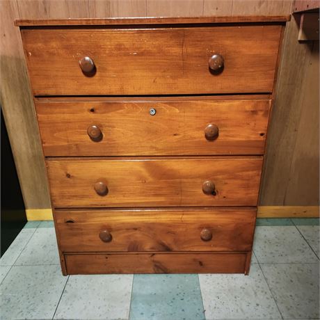 Small Wooden 4-Drawer Chest