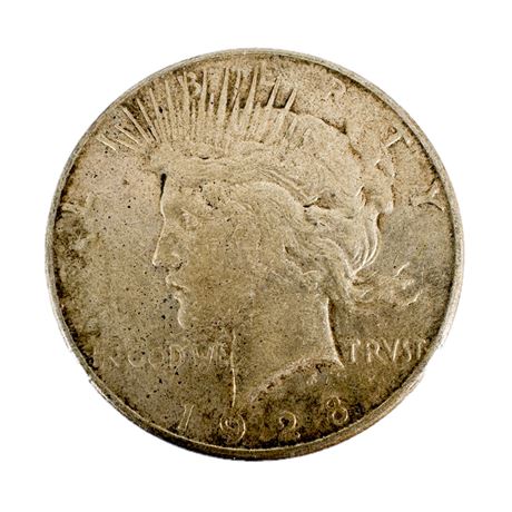 1928 S Silver Peace Dollar