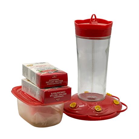 Hummingbird Feeder with Food Included