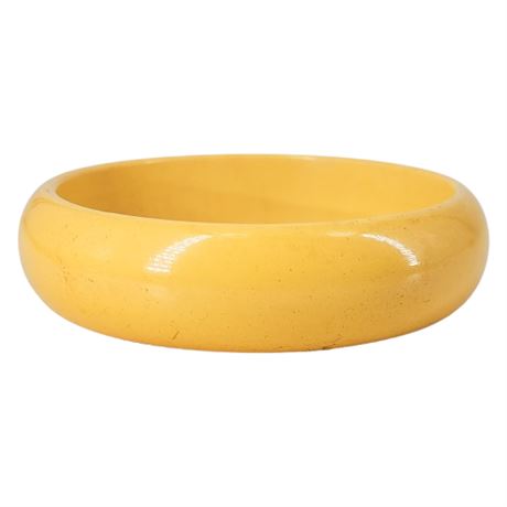 Vintage Bakelite Sunshine Yellow Bangle Bracelet