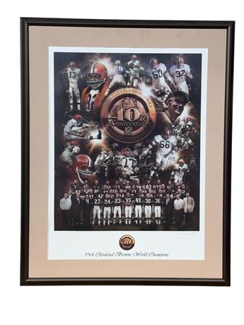1964 Cleveland Browns World Champions Print