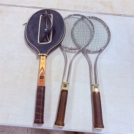 3 Tennis / Badminton Rackets
