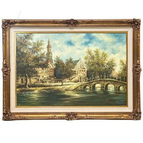 Framed and Signed Original Oil on Canvas Painting