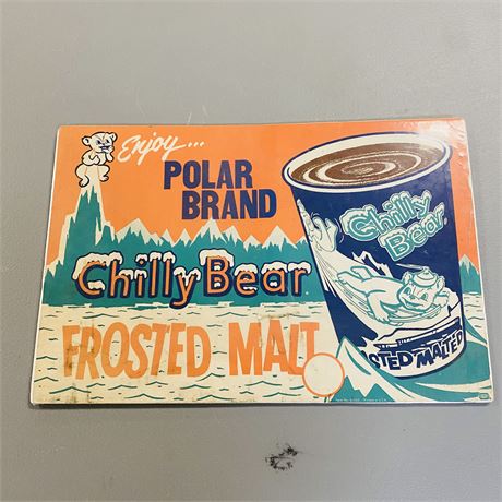 Vintage Polar Bear Chilly Bear Advertising