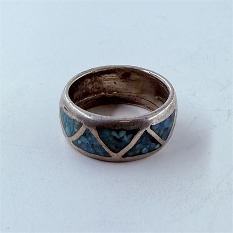 5g Navajo Sterling Ring Size 6