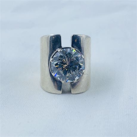 26g Vntg IMG Designer Sterling Ring Size 7.5