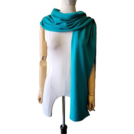 Michael Kors Teal Green Cashmere Scarf