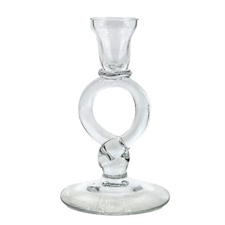 Vintage Crystal Candle Holder