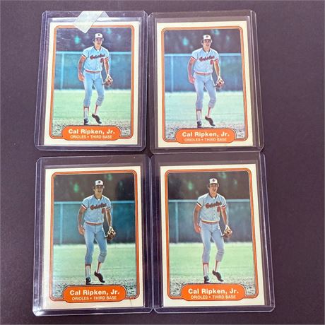 4 Cal Ripken Jr Rookie Cards - Pack Fresh