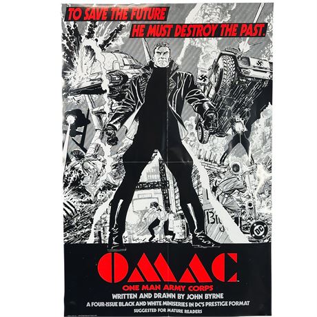 DC Comics "OMAC" Original 1991 Promotional Poster