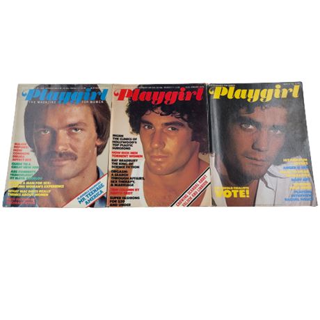 Playgirl November 1975 / January 1976 / March 1976 Issues