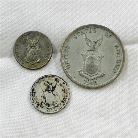 3 - 1940’s US Administration Philippines Coins