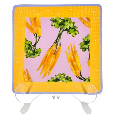 2006 Droll Designs Hand-Painted Carrot Tray