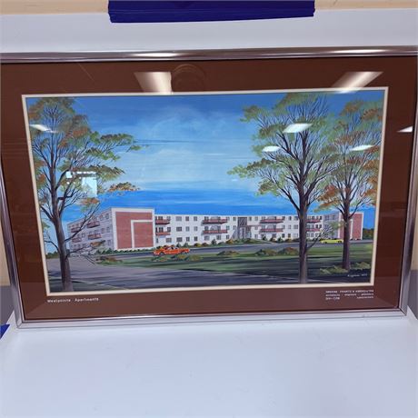 Vintage Architectural Drawing - 25x38”