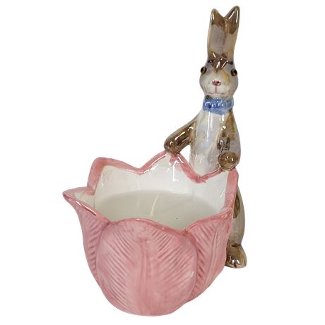 Time to Celebrate "Rabbit with Tulip Candle Holder"