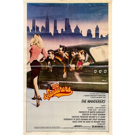 Original 1979 "The Wanderers" Theater Movie Poster