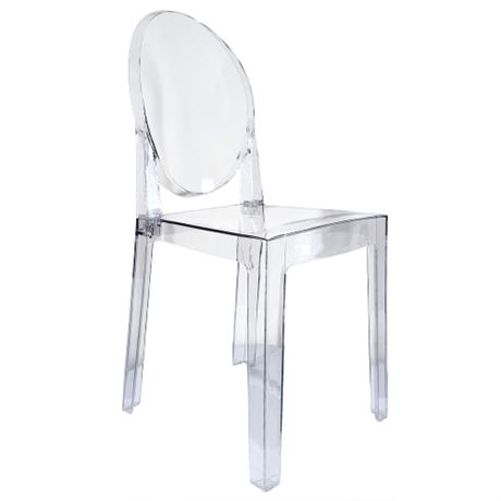Modern Kartell Style Acrylic Victoria Ghost Dining Chair