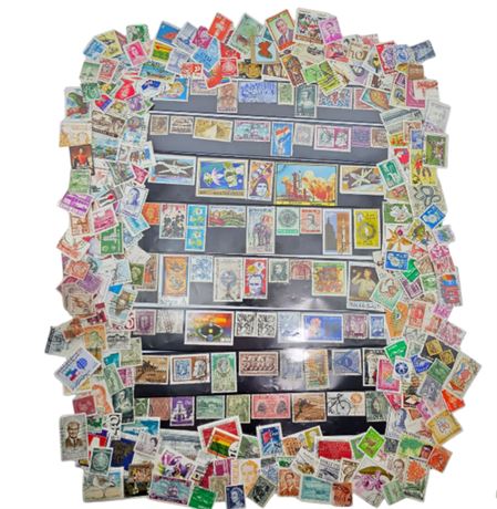 Lot of Foreign Stamps -- Mixed Condition