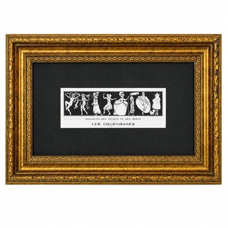 Les Courtisanes "Les Dialogue des Vivants et des Morts", French Print