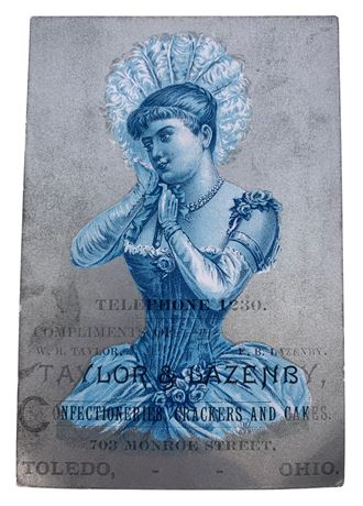 Victorian Taylor & Lazenby Confectionery Advertising Trade Card