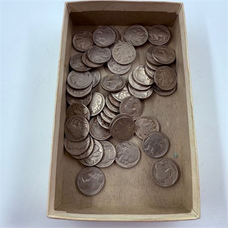 50 Unsearched Buffalo Nickels