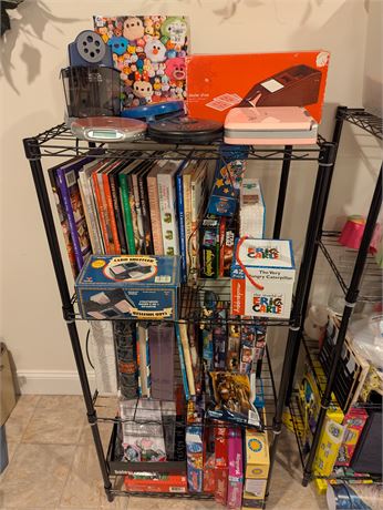 Entire 4 Shelf Buy-Out CD players, Puzzles, Books, Games, etc.