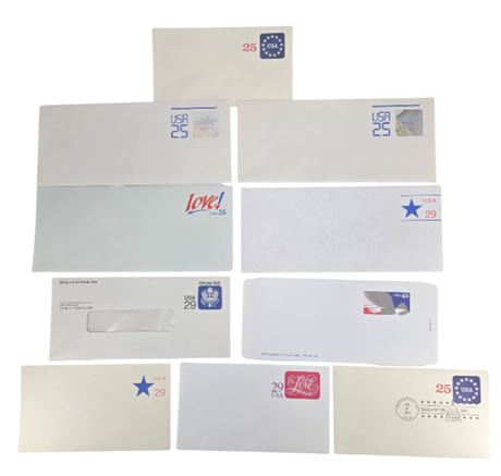 VTG Lot of Pre Paid Envelopes