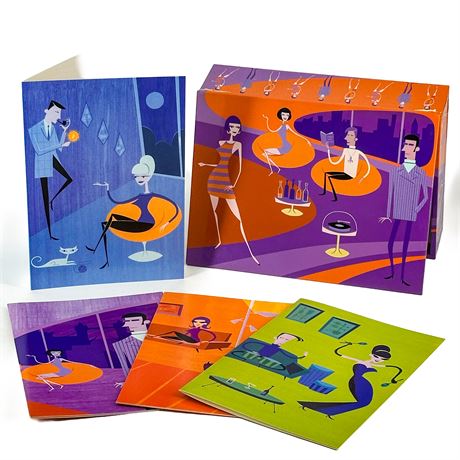 Idée Fixe Productions Vintage Set of 20 Blank Cards Designed by Shag