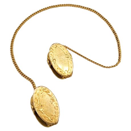 Vintage HAYWARD Gold Tone Bib/Chemise Clips