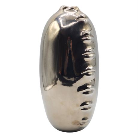 Jonathan Adler "Gala" Lips Vase in Rare Silver Metallic Finish