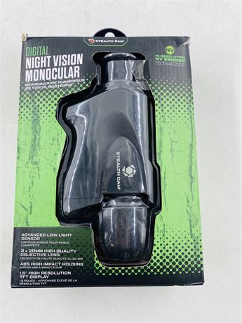 NIB Stealthcam Night Vision Monocular
