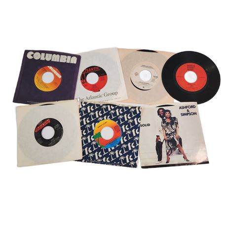 Vintage Vinyl Classic Record Lot, Assorted 45s