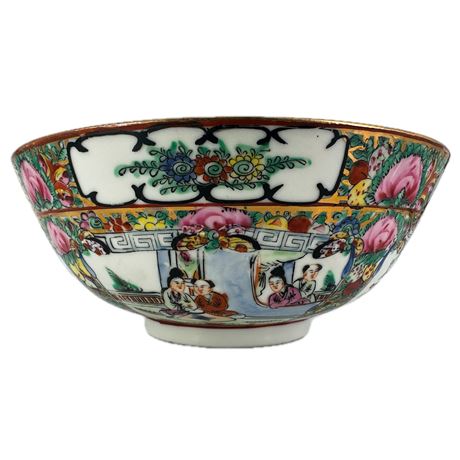 Vintage Chinese Export Rose Medallion Bowl